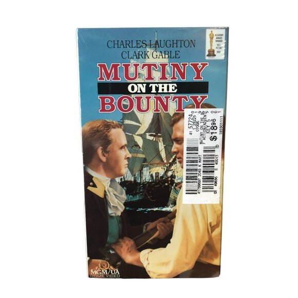 NEW - MUTINY ON THE BOUNTY VHS CLARK GABLE CHARLES LAUGHTON CLASSIC MGM UA - Picture 1 of 2